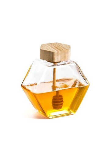 OEM Honey Jar, 220Ml, Hexagonal