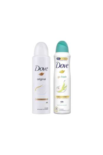 Dove Pachet deodorant spray Original 150ml + spray Para & Aloe Vera 150ml