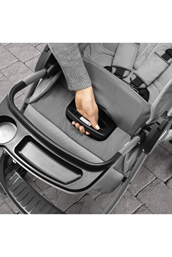 Chicco Mini Bravo Plus Travel System 0m-3y, Slate