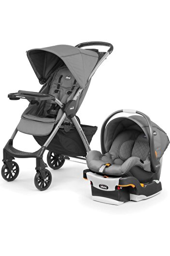 Chicco Mini Bravo Plus Travel System 0m-3y, Slate