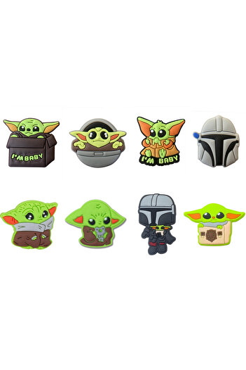 Choice 8pcs 8-55PCS Star Wars Shoe Charms Colorful PVC Clog Buckle Decorations DIY Craft Supplies Party Fav