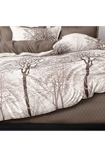 Pucioasa Finet bed linen with elastic, 6 pieces, trees