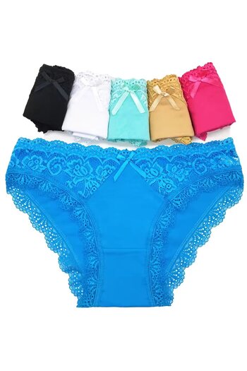 delis Set 6 perechi de chiloti pentru dama, CH066, Multicolor