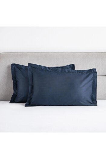 Generic Hampton Cotton Sateen 220 Thread Count 2-Piece Standard Pillowcase Set - 50x75 cm