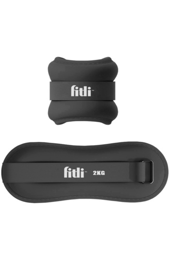 Fitli Ankle and wrist weights, 2kg, Black