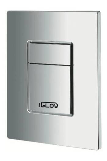 EBELLA Chrome Plated Grohe Style Push Flush Button - I GLOW