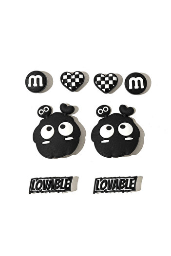 Choice Set B 3D New Fashion Set Hole Shoe Charms Accessorie Cute Bear Flowers DIY Slipper Sandlas Shoe Buck