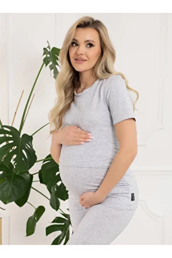 Formommy Emma Grey 2in1 Maternity and Nursing Top XL