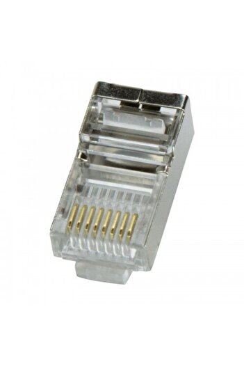 LogiLink Pack of shielded modular connectors, LogiLink, RJ45 cat5e, 100 pieces