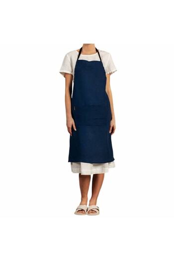 OEM Sort de bucatarie unisex albastru din tesatura din in si bumbac - Stil si functionalitate