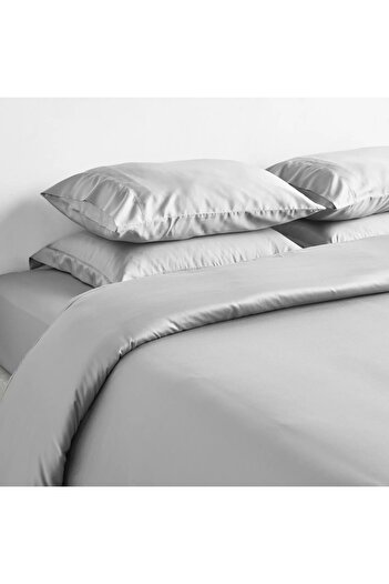Generic Sterla Tencel Sateen 500 Thread Count 3-Piece Queen Duvet Cover Set - 200x200 cm