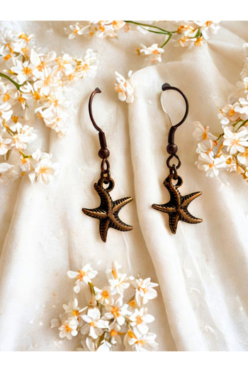 ayrestyle Women's Earrings |   Zamak Plated Starfish Pendant Authentic |   Bohemian & Lightweight Earrings