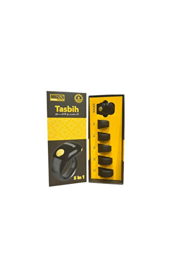 Denx M5 Smart Tasbih Ring 5 in 1 - Black