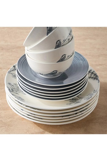 Generic Alora 18-Piece New Bone China Dinner Set - Serves 6