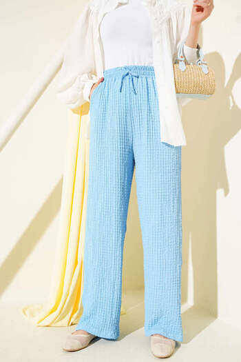 MODA Bubble Gofre Fabric Embossed Summer Trousers