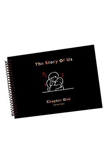 PAKLON Cartea de memorie The Story Of Us, copertă rigidă, dimensiune A4, hârtie interioară kraft