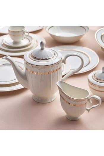 Generic Samara 45-Piece New Bone China Dinner Set - Serves 8
