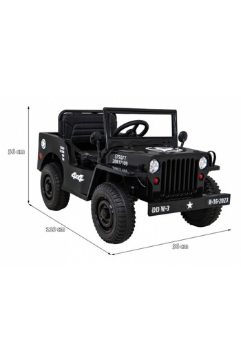 OEM Electric army car, off road, 4x4, remote control, 3 speeds, suspension, EVA wheels, Bluetooth, MP3