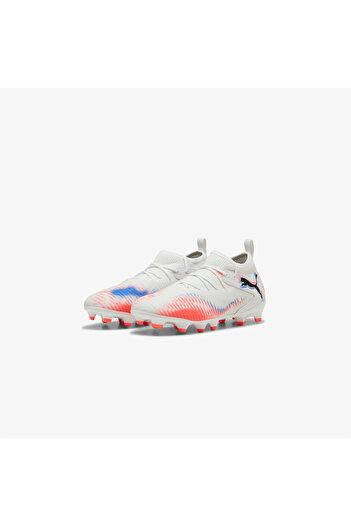 Puma Future 8 Match Fg-Ag Kids White Turf Soccer Cleats