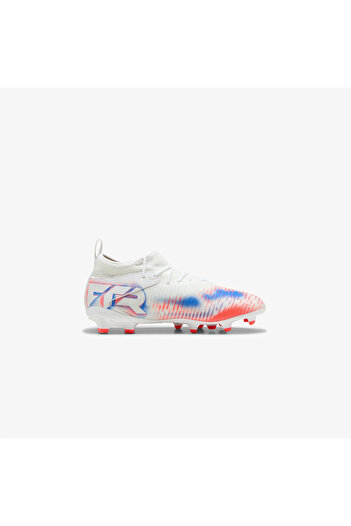 Puma Future 8 Match Fg-Ag Kids White Turf Soccer Cleats