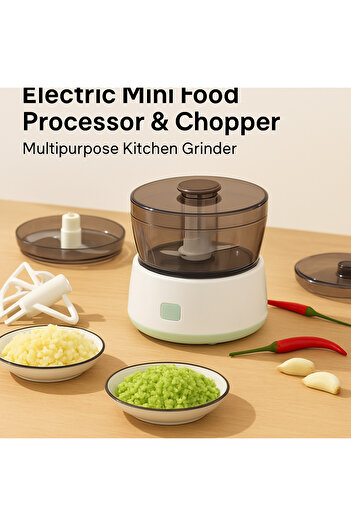 TSUMAB Electric Mini Food Processor & Chopper – Multipurpose Kitchen Grinder