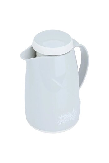 Helios Thermos, 0.6 L, Glass Inner Carrier, Plastic Outer Body - Light Grey