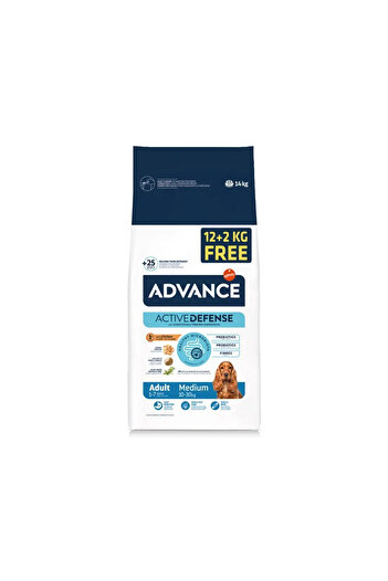 Advance Hrană uscată pentru câini Adulți Medii Gratis 12+2 kg