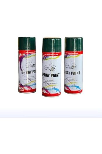Generic Set of 3 Green Spray Paints - 400 ml