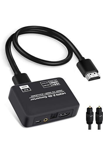 Generic avedio Links 4K@60Hz HDMI 2.0b Audio Extractor Splitter Converter - HDMI to Optical Toslink SPDIF +