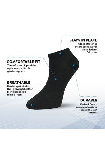 FORMO Pack of 10 Women's Cotton High Quality Soft Breathable Durable Premium Boxed Booties Socks