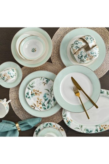 Generic Elisa 44-Piece New Bone China Dinner Set - Serves 8
