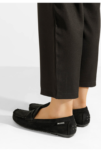 B T Shoes Čierne mokasíny dámske Abilena