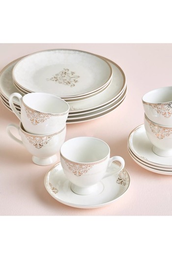 Generic Inaya 47-Piece New Bone China Dinner Set - Serves 8