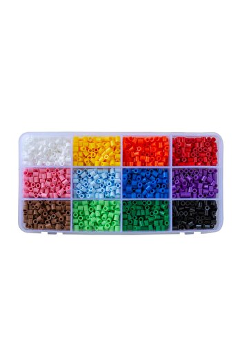 Hama Midi Boncuk - Karışık 12 Renk 1.800 Adet Boncuk Seti