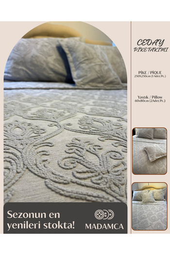 Madamca Ceday - Chenille Pique Set - 3 Pieces