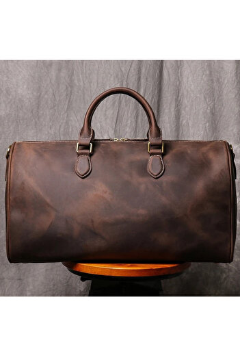 delis Unisex travel bag Evren, natural leather