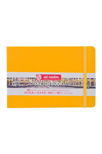 Art Creation Talens Art Creation Sketch Book Sketchbook 80 Sheets 140 g 21X14.8 cm Golden Yellow 9314115m