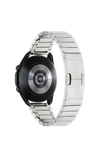 Good Case Amazfit Cheetah Pro Compatible 22mm Segmented Design Metal Band-82 Silver
