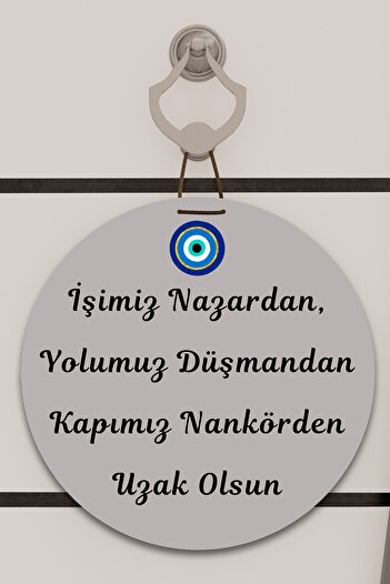 Dormot Digital Printing Gray, Standard, Our Business Is Evil Eye Themed, Door Ornament, Wall Ornament