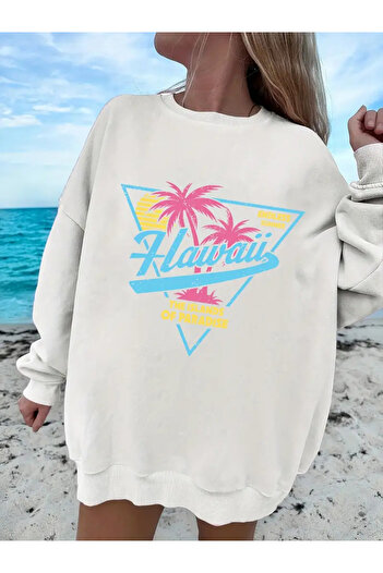 sole stories Μακρυμάνικο φούτερ με στάμπα Premium Oversize Cut