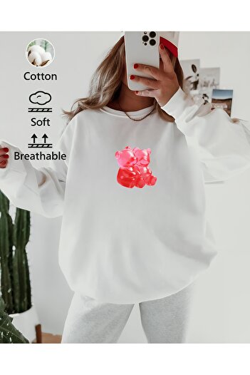 sole stories Μακρυμάνικο φούτερ με στάμπα Premium Oversize Cut