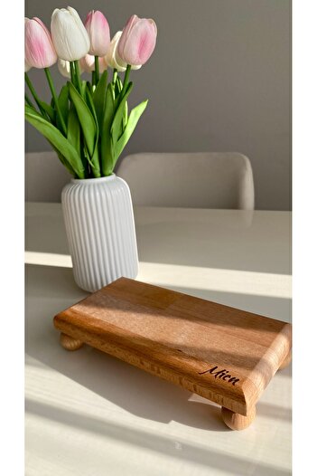 BABALE Mien Wooden Oil Pot Stand with Wooden Base / Presentation Stand