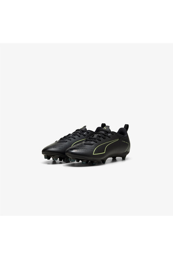 Puma Ultra 6 Play Fg-Ag Kids Black Turf Football Shoes