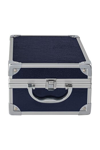 Lionesse 583 Metal Accessories and Makeup Bag Navy Blue