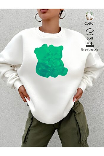 sole stories Μακρυμάνικο φούτερ με στάμπα Premium Oversize Cut