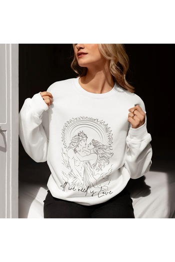 sole stories Μακρυμάνικο φούτερ με στάμπα Premium Oversize Cut