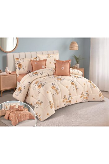 SNOOZYL Summer printed double bedspread with microfiber filling, size 170*220 cm