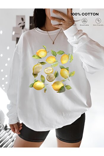 sole stories Μακρυμάνικο φούτερ με στάμπα Premium Oversize Cut