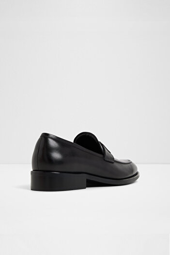 Aldo Beck - Men's Black Genuine Leather Slip-On Loafer