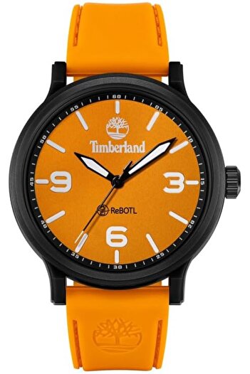 Timberland Driscoll Watch For Men With Orange Silicon Strap 46MM 5 ATM
